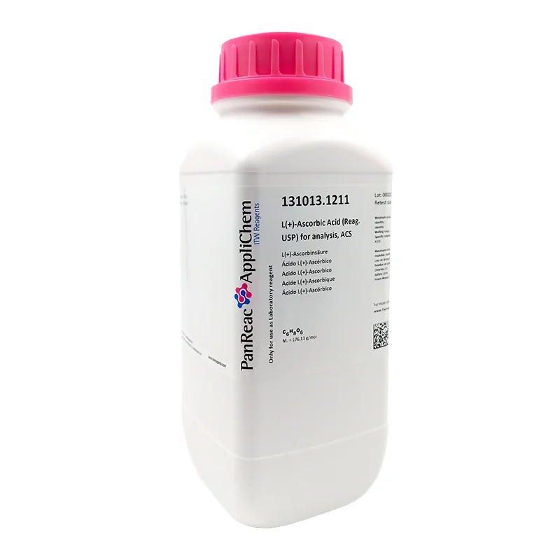 Ácido L(+)-Ascórbico (Reag. USP) para análisis, ACS. CAS 50-81-7. Envase de 1 Kg. CODIGO DE COMPRA: PANR131013.1211