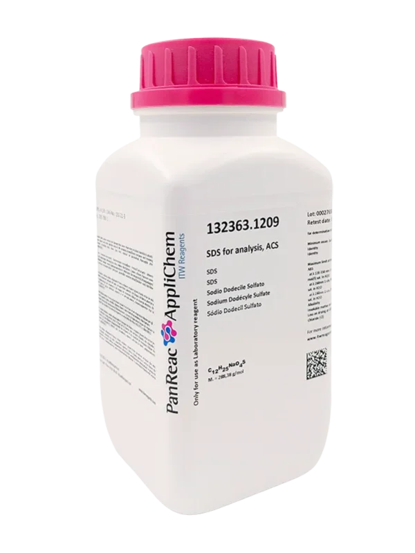 SDS para análisis. Envase plástico de 250 gr. CAS 151-21-3 . Código de Compra: PANR132363.1209