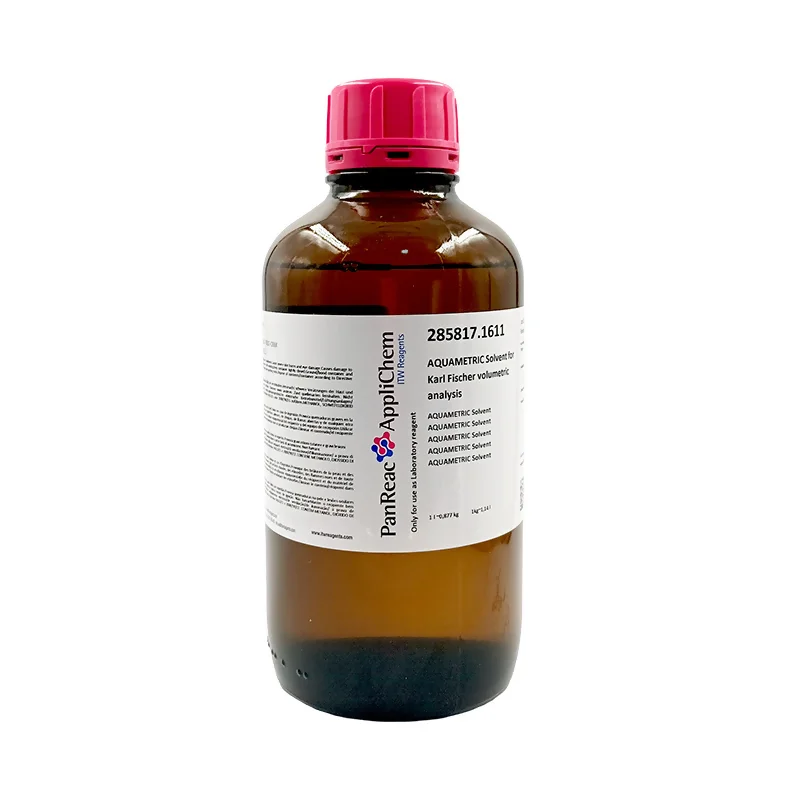 AQUAMETRIC Titrant 5 para análisis volumétrico según Karl Fischer. Envase vidrio ámbar de 1 Lt. CODIGO DE COMPRA: PANR285817.1611
