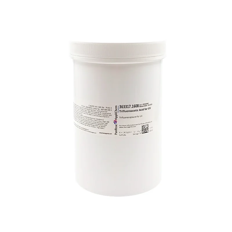 Ácido Trifluoroacético para UV. CAS 76-05-1 . Envase vidrio ámbar de 100 ml. CODIGO DE COMPRA: PANR363317.1608